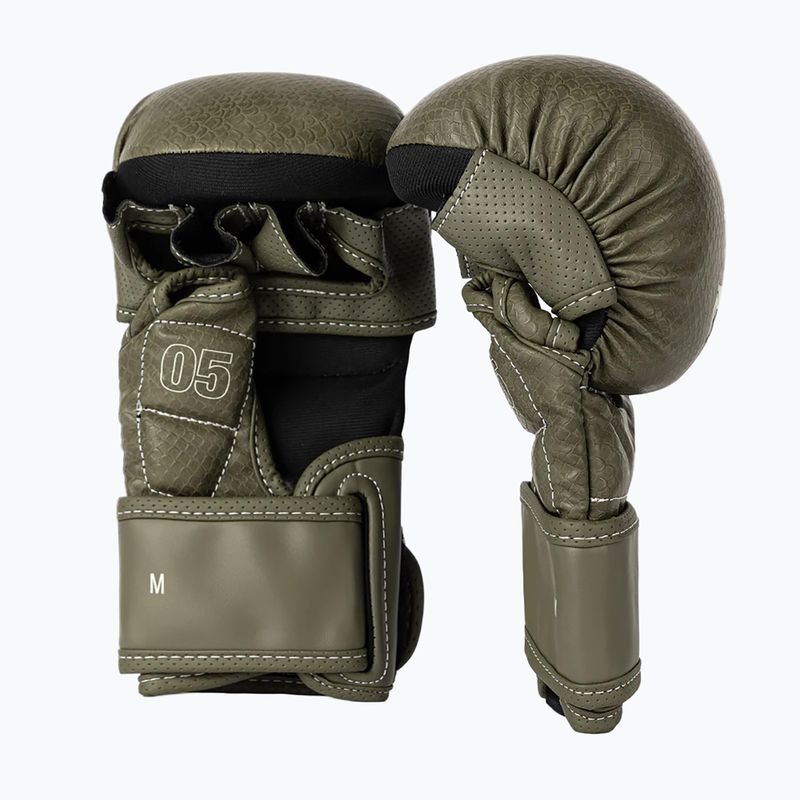 MMA sparringkesztyűk Venum Impact Evo Scales MMA army green 2