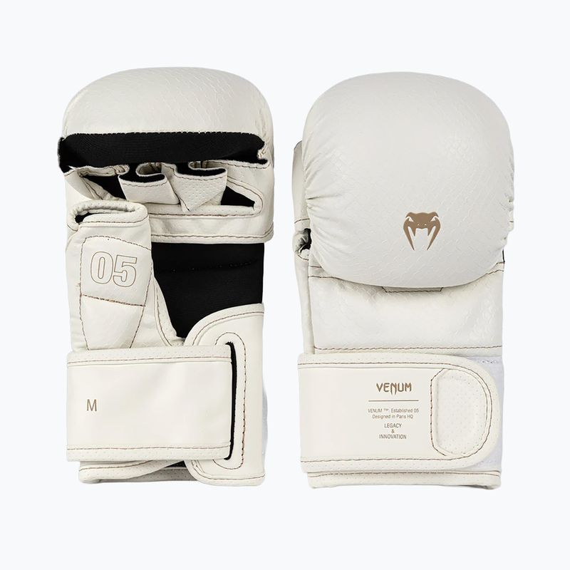 MMA sparringkesztyűk Venum Impact Evo Scales MMA ivory 2