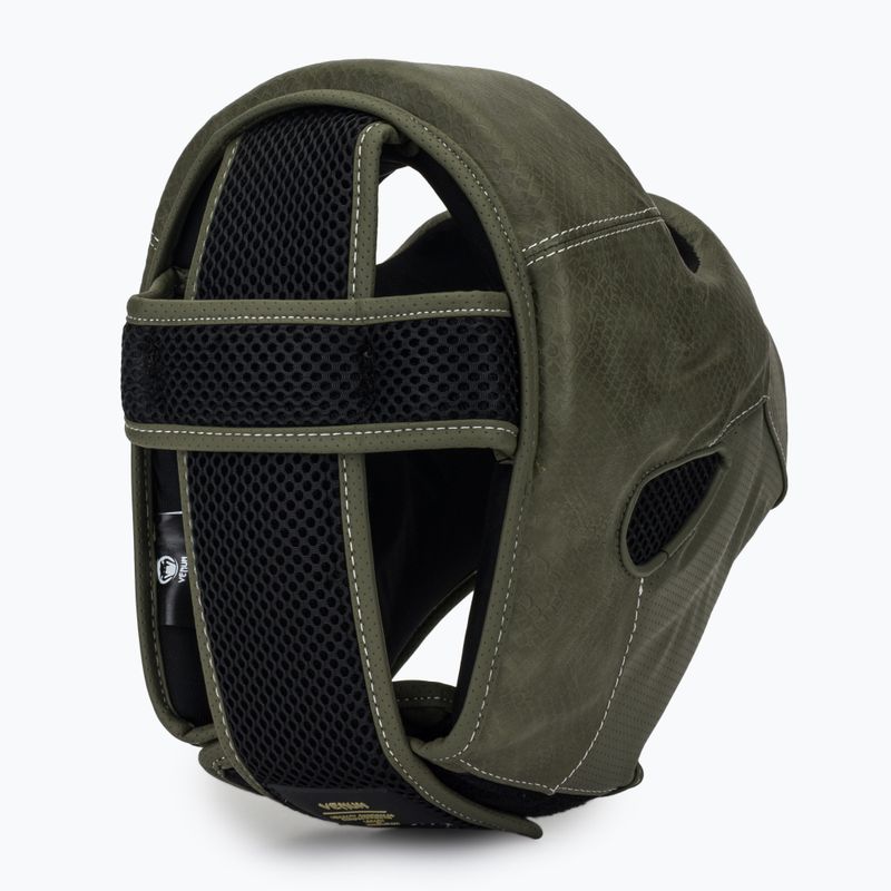 Box fejvédő Venum Impact Evo Scales Headgear army green 6