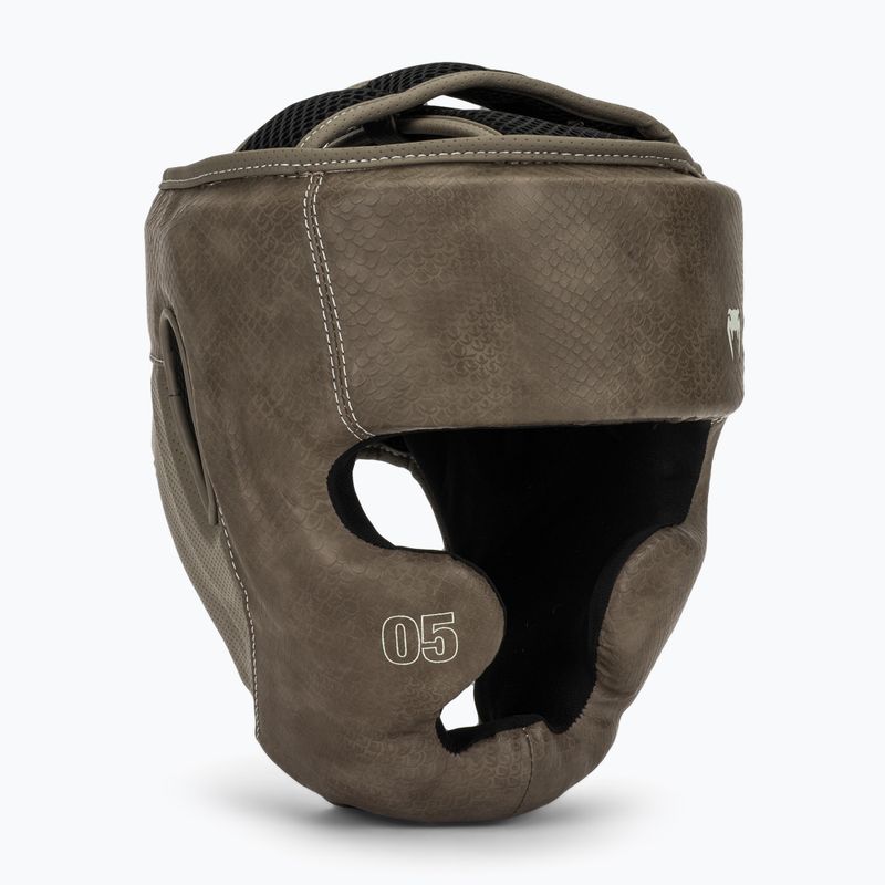 Boksz fejvédő Venum Impact Evo Scales Headgear brown