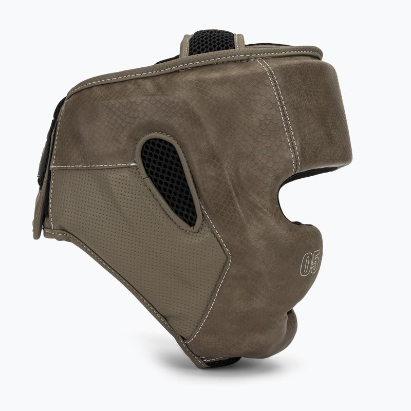 Boksz fejvédő Venum Impact Evo Scales Headgear brown 2
