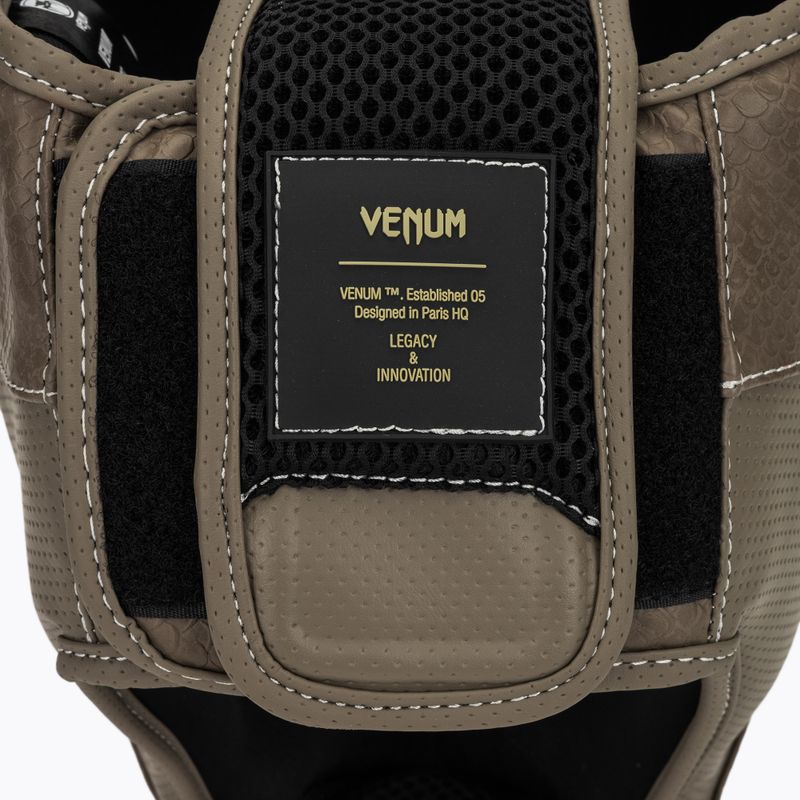 Boksz fejvédő Venum Impact Evo Scales Headgear brown 5