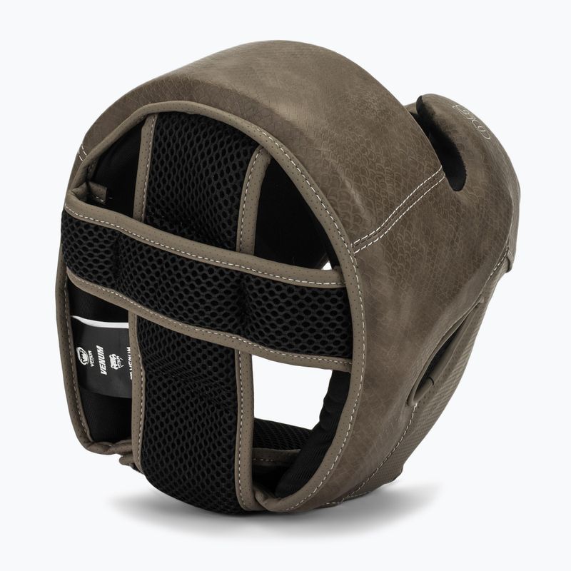 Boksz fejvédő Venum Impact Evo Scales Headgear brown 6