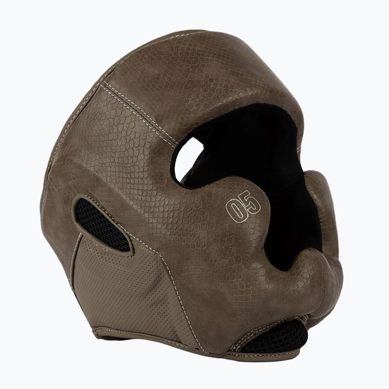 Boksz fejvédő Venum Impact Evo Scales Headgear brown 2