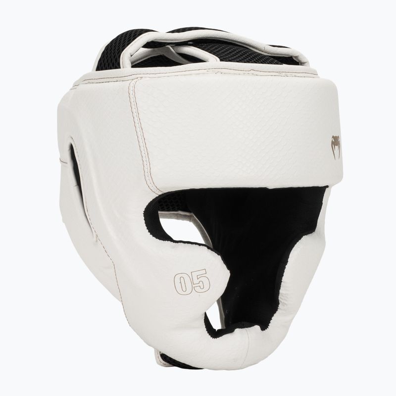 Boksz fejvédő Venum Impact Evo Scales Headgear ivory