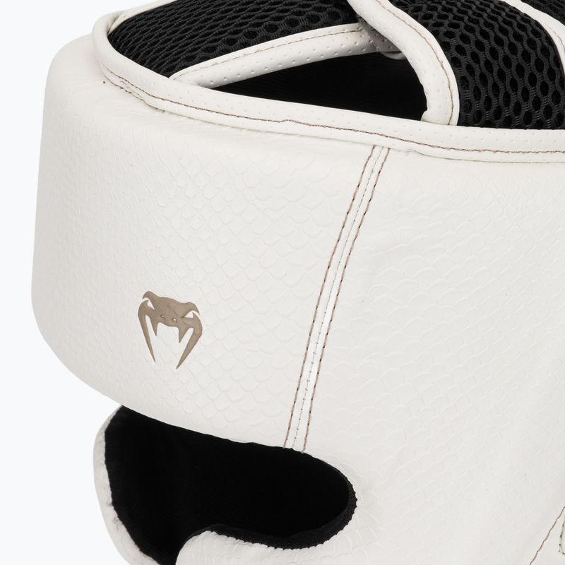 Boksz fejvédő Venum Impact Evo Scales Headgear ivory 4