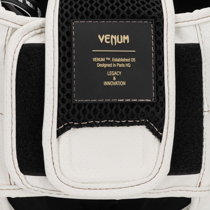 Boksz fejvédő Venum Impact Evo Scales Headgear ivory 5