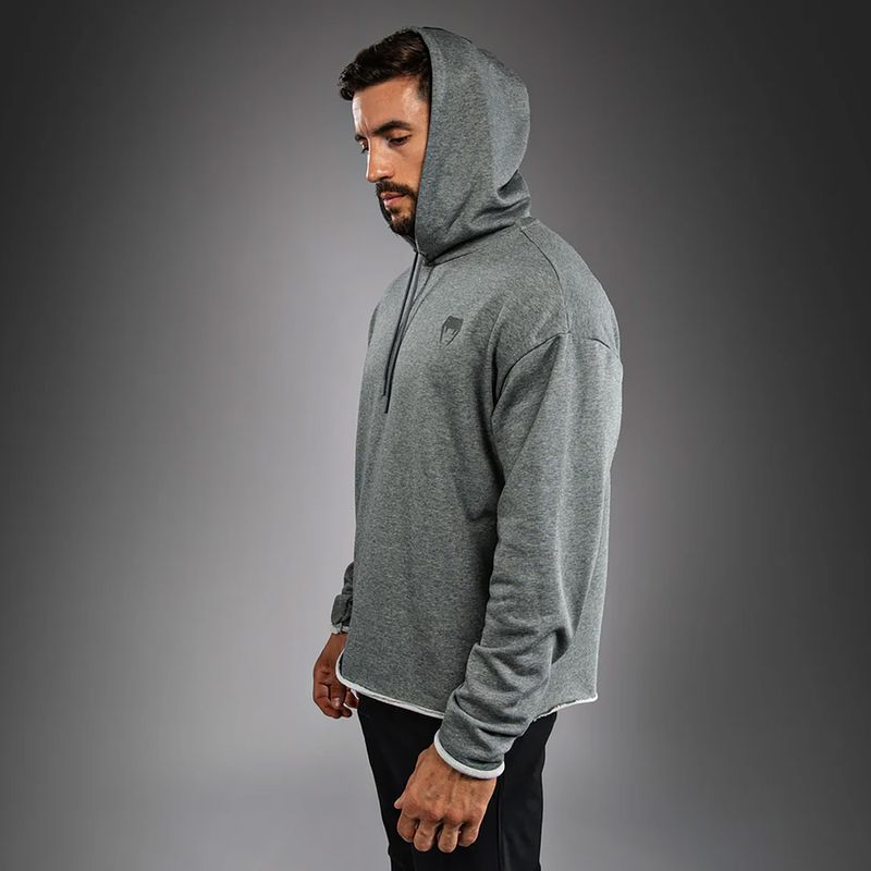 Férfi pulóver Venum Divide Hoodie melírszürke 4