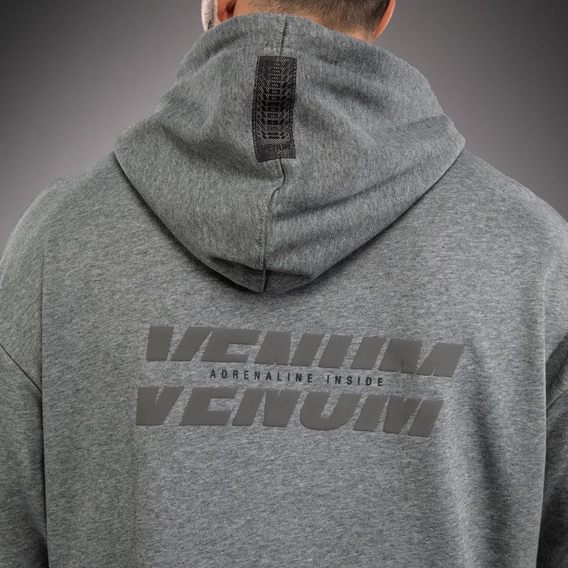 Férfi pulóver Venum Divide Hoodie melírszürke 6