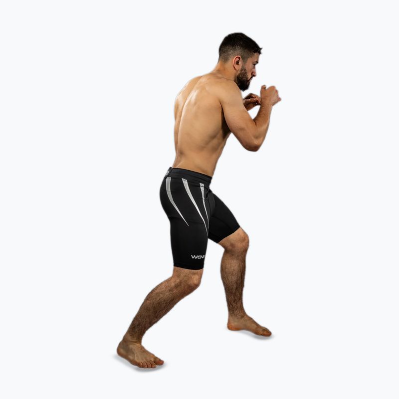 Férfi edzőshort Venum X WOW FC Vale Tudo fekete/ezüst szürke 4