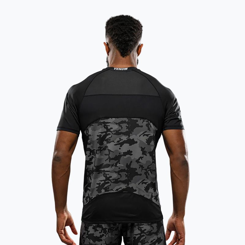 Férfi edzőpóló Venum X Polaris Dry Tech fekete/vihar szürke 3