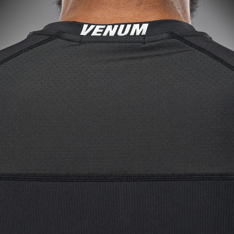 Férfi edzőpóló Venum X Polaris Dry Tech fekete/vihar szürke 7