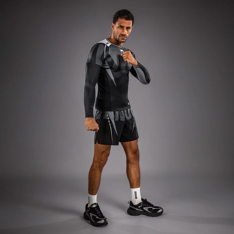 Férfi hosszú ujjú rashguard Venum Adrenaline Rashguard black/silver grey 2