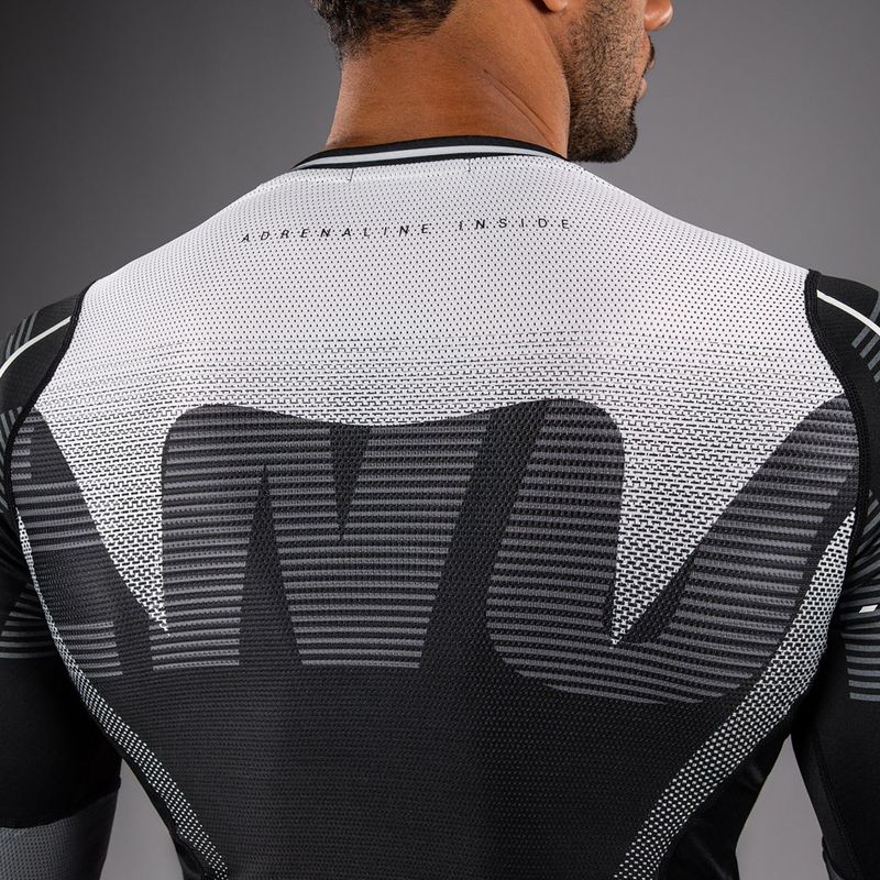 Férfi hosszú ujjú rashguard Venum Adrenaline Rashguard black/silver grey 5