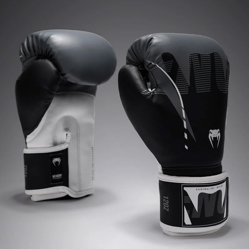 Bokszkesztyűk Venum Adrenaline Boxing black/silver grey 2