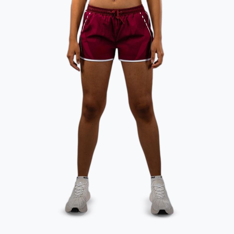 Női edzőshort Venum Adrenaline Training burgundy/pink