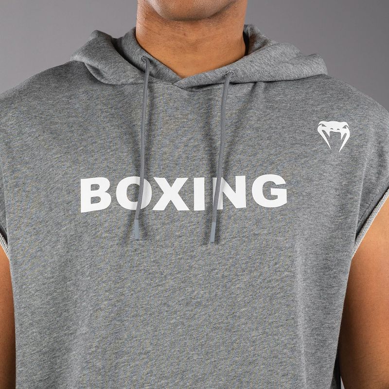 Férfi ujjatlan kapucnis pulóver Venum Boxing VT Sleeveless Hoodie heather grey 5