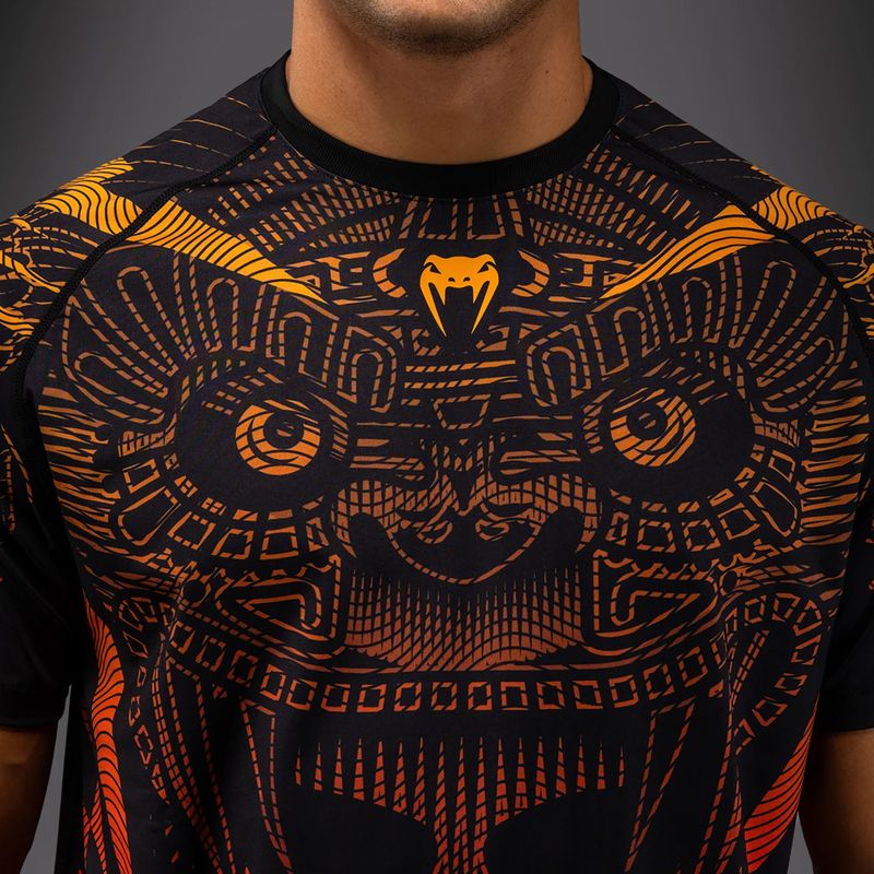 Férfi póló Venum Quetzal Fury Dry-Tech black/fury red/tangerine 5