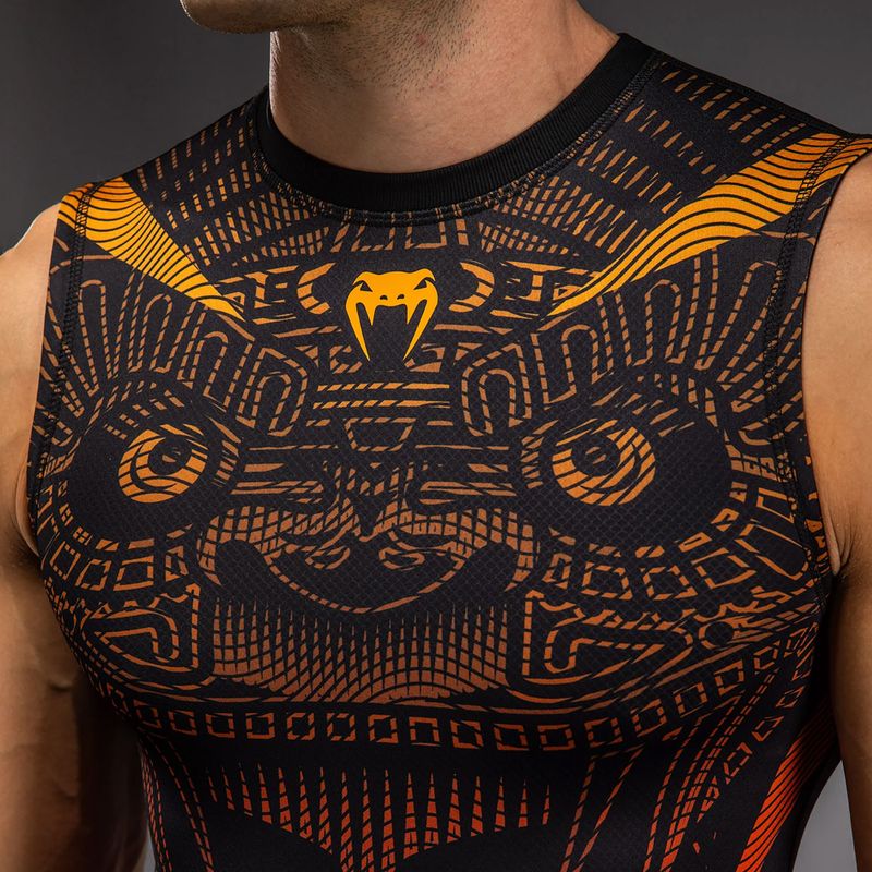 Férfi rashguard Venum Quetzal Fury Sleeveless Rashguard black/fury red/tangerine 5