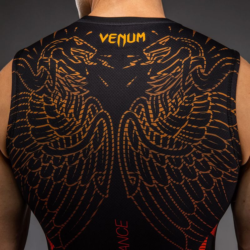 Férfi rashguard Venum Quetzal Fury Sleeveless Rashguard black/fury red/tangerine 6