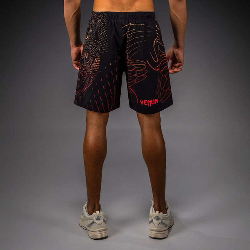 Férfi edzőshort Venum Quetzal Fury Training black/fury red/tangerine 3