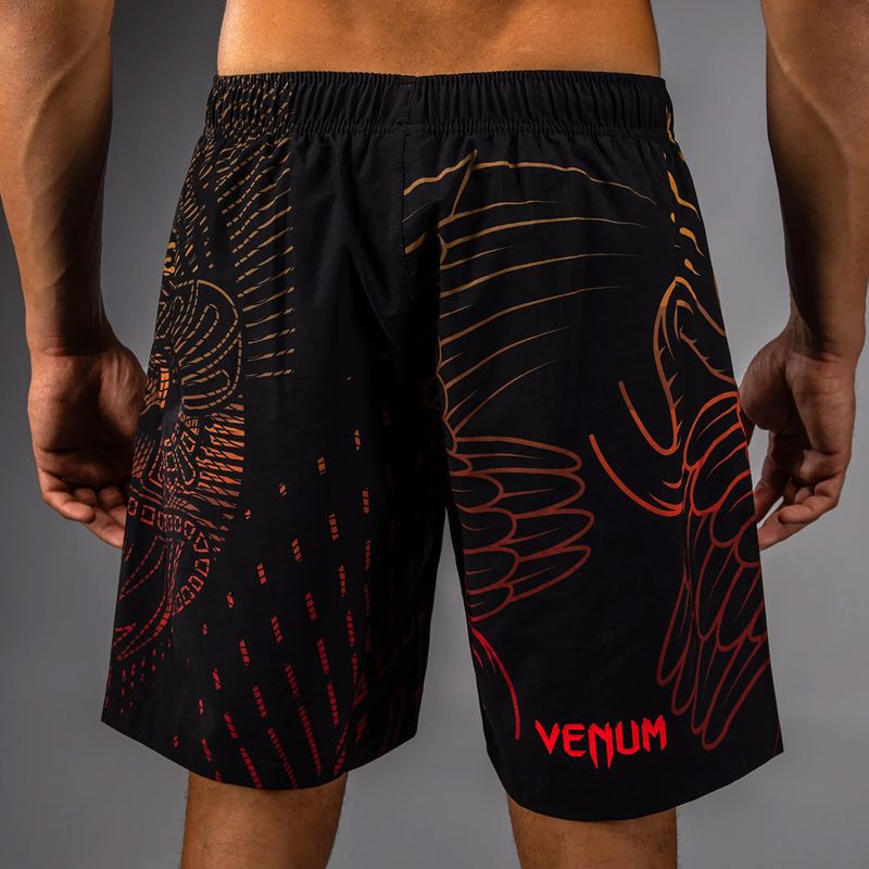Férfi edzőshort Venum Quetzal Fury Training black/fury red/tangerine 5