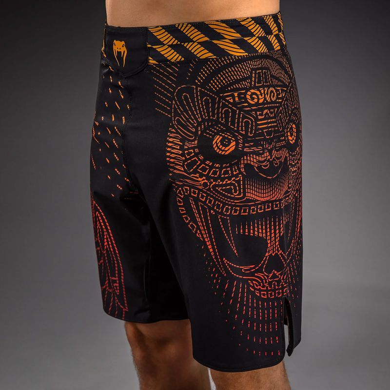 Férfi edző rövidnadrág Venum Quetzal Fury Fightshorts black/fury red/tangerine 5