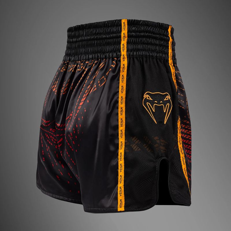 Férfi edzőshort Venum Quetzal Fury Muay Thai black/fury red/tangerine 4