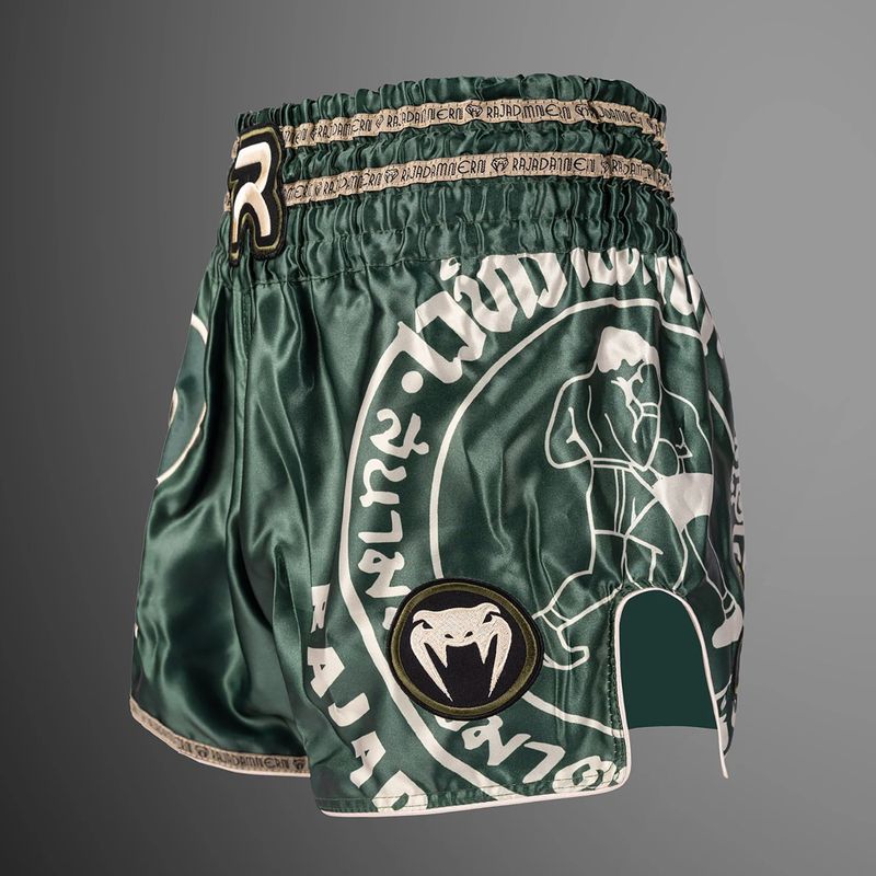 Férfi edzőshortok Venum x Rajadamnern Muay Thai military green 3