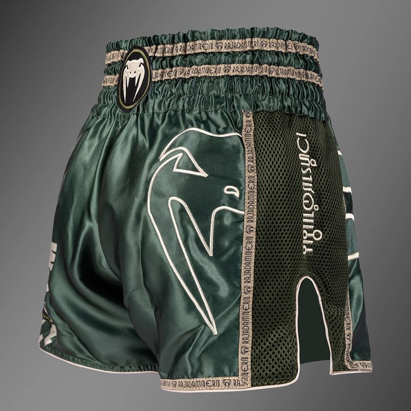 Férfi edzőshortok Venum x Rajadamnern Muay Thai military green 4