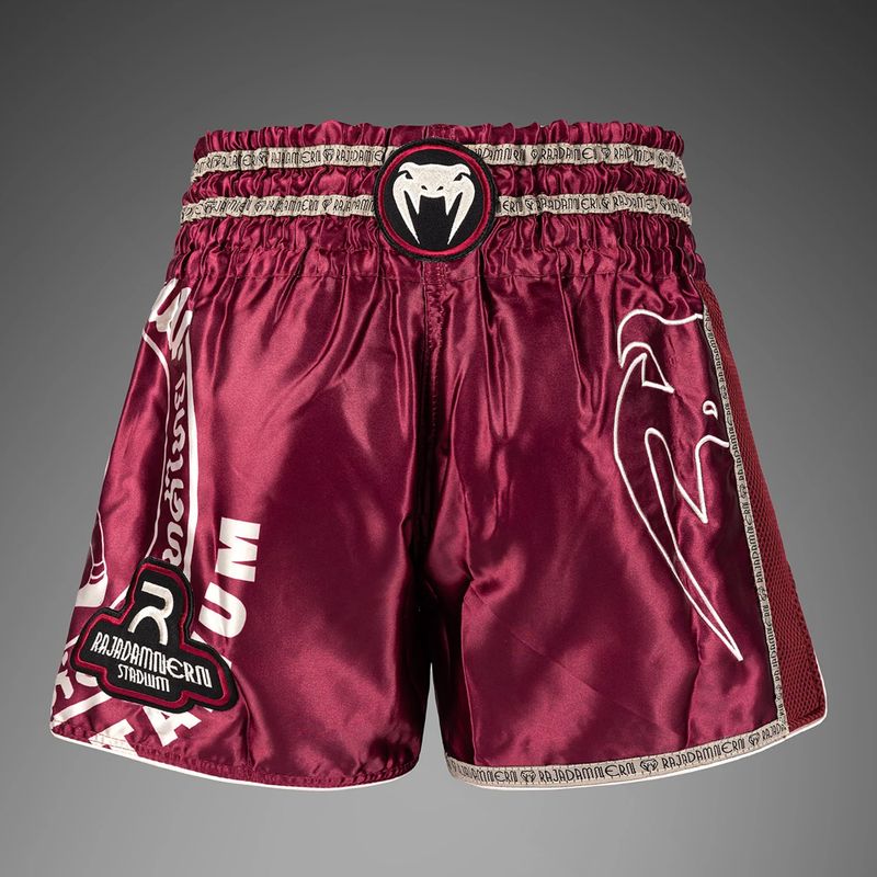 Férfi edzőshort Venum x Rajadamnern Muay Thai burgundy 2