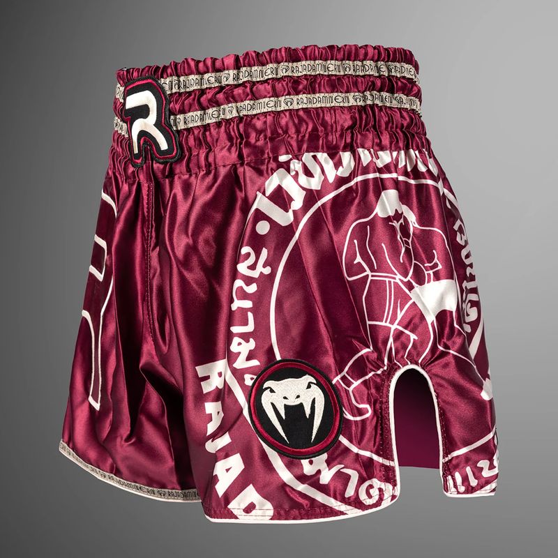 Férfi edzőshort Venum x Rajadamnern Muay Thai burgundy 3