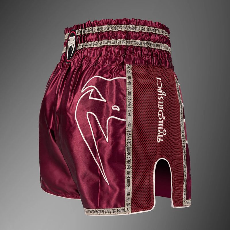 Férfi edzőshort Venum x Rajadamnern Muay Thai burgundy 4