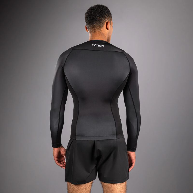 Roshguard férfi hosszú ujjú Venum No Gi Rashguards black/silver grey 3