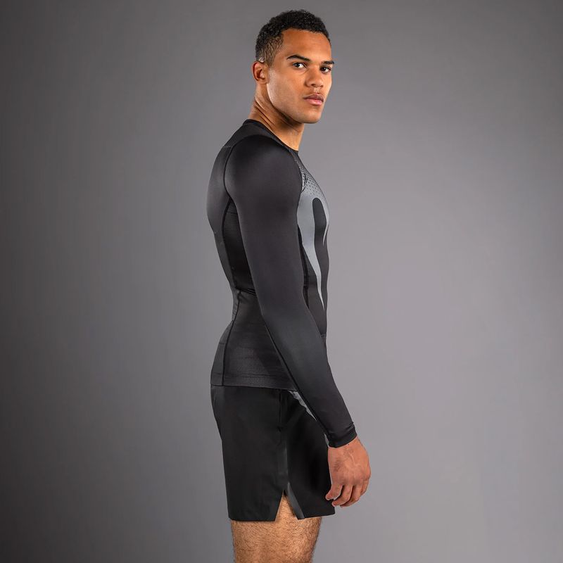 Roshguard férfi hosszú ujjú Venum No Gi Rashguards black/silver grey 5
