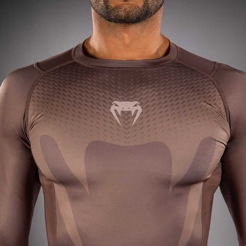 Férfi hosszú ujjú rashguard Venum No Gi Rashguards chocolate brown 4