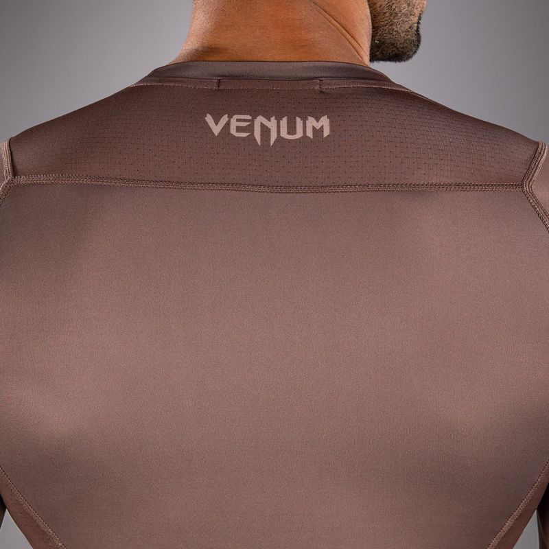 Férfi hosszú ujjú rashguard Venum No Gi Rashguards chocolate brown 5