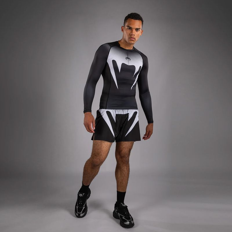 Férfi hosszú ujjú rashguard Venum No Gi Rashguards black/white 2