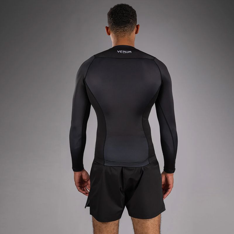 Férfi hosszú ujjú rashguard Venum No Gi Rashguards black/white 3