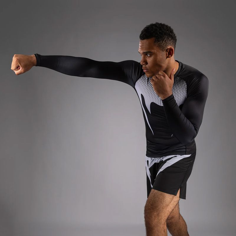 Férfi hosszú ujjú rashguard Venum No Gi Rashguards black/white 5