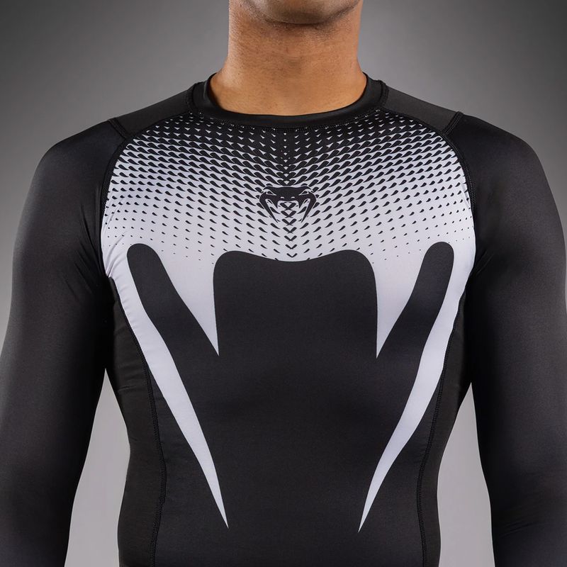 Férfi hosszú ujjú rashguard Venum No Gi Rashguards black/white 6