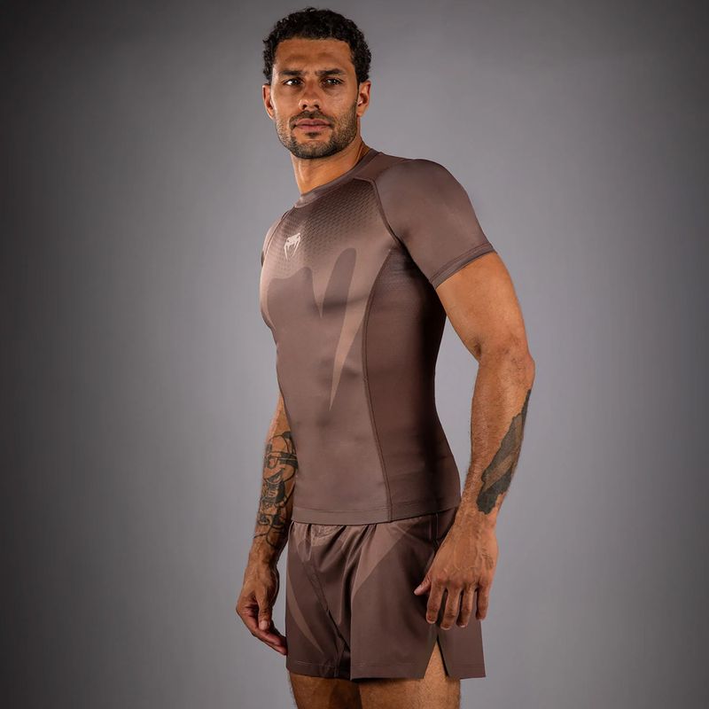 Férfi rashguard Venum No Gi Rashguards chocolate brown 4