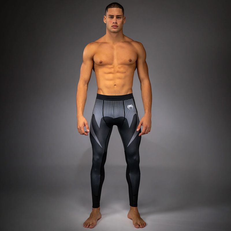 Férfi edzőleggings Venum No Gi Spats black/silver grey 2