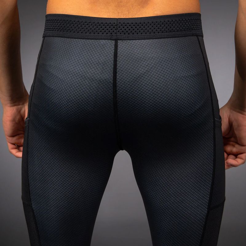 Férfi edzőleggings Venum No Gi Spats black/silver grey 6