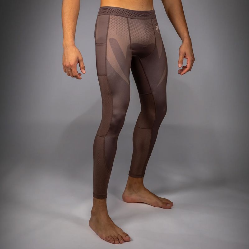 Férfi sportleggings Venum No Gi Spats chocolate brown 4