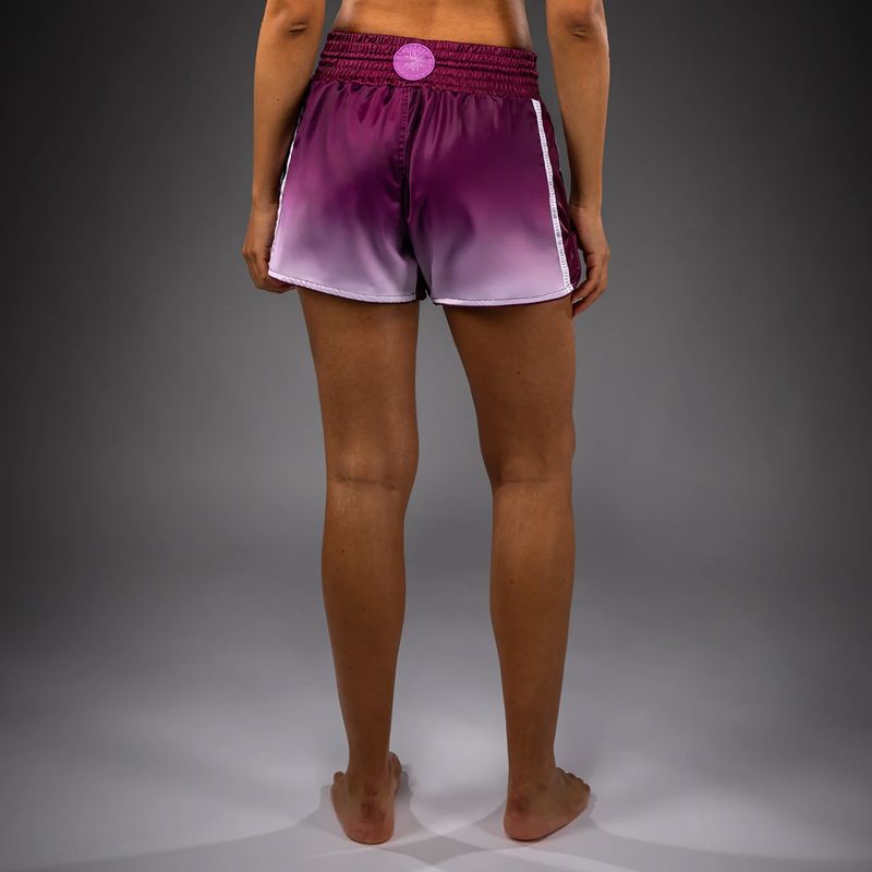 Női edzőshort Venum Iris Muay Thai plum/white 3