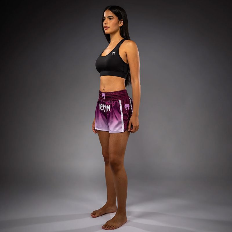 Női edzőshort Venum Iris Muay Thai plum/white 5