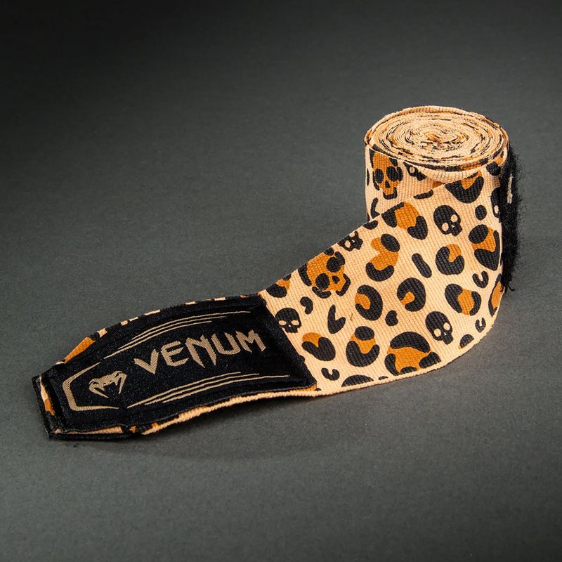 Bokszoló bandázsok Venum Skull Handwraps 450 cm camel 3