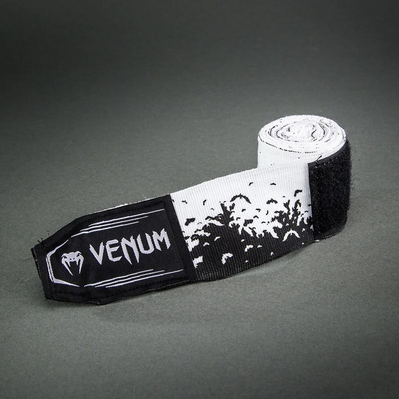 Boxoló bandázs Venum Bats Night Handwraps 250 cm black/white 3