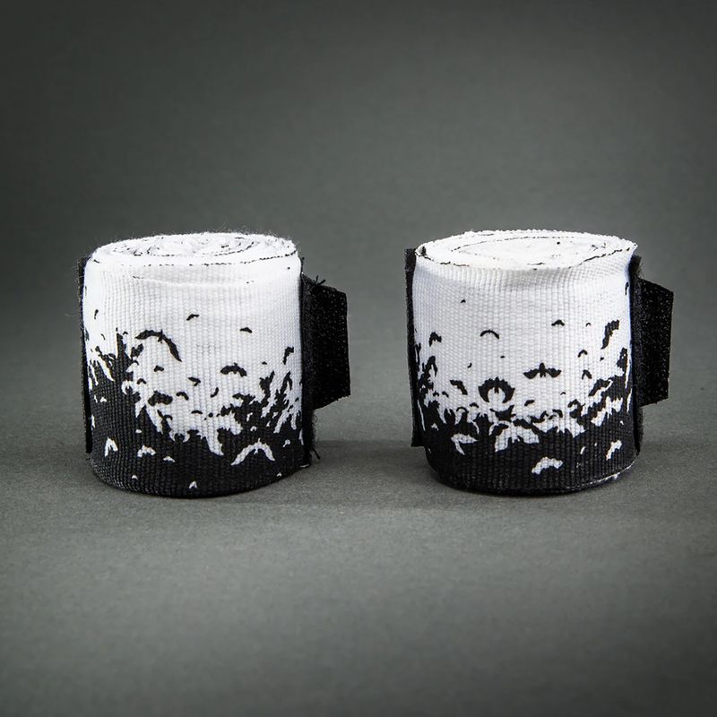 Boksz kézbandázsok Venum Bats Night Handwraps 200 cm black/white 2